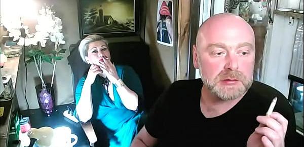 Husband spreads legs of his mature wife, showing off her insatiable cunt to the whole world!